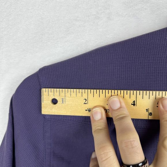 Nat Nast Men’s Long Sleeve Button Down Luxury Originals M Purple Texture Check - Picture 7 of 12